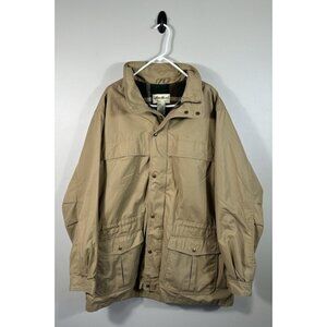 Vtg‎ Eddie Bauer Jacket Mens XL Tall Tan Mountain Parka Chore Coat Wool Lined